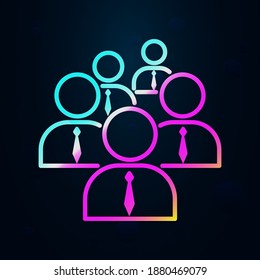 Collaboration, office, staff nolan icon. Simple thin line, outline vector of team work icons for ui and ux, website or mobile application