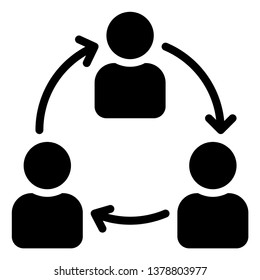 Collaboration of people icon