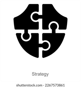 Collaboration and puzzle icon concept