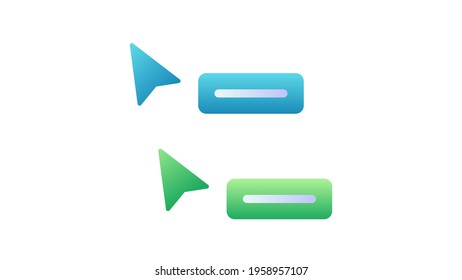 collaboration realtime cursor single isolated icon with smooth style