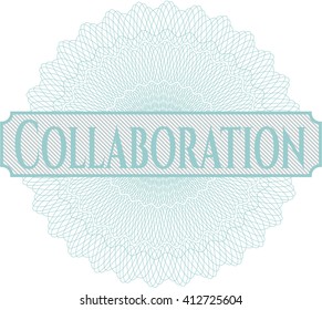 Rosette de colaboración (empleo de estilo de dinero)