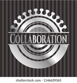 Collaboration silver badge or emblem