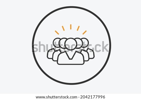 Collaboration skills icon vector design