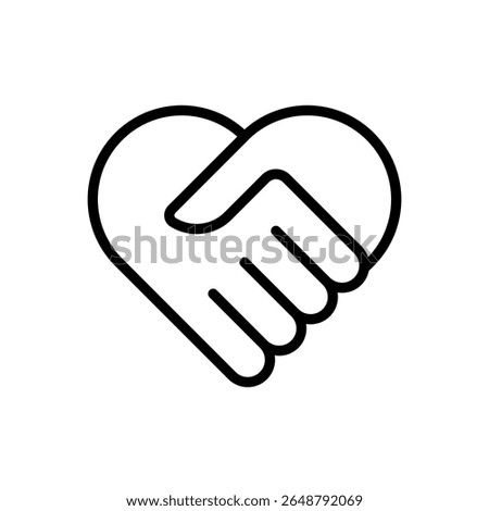 Collaboration Teamwork Care Heart Hands Icon Logo