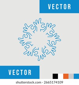 Colaboración y trabajo en equipo Circle Icon