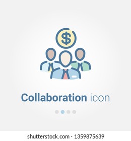 Collaboration vector icon