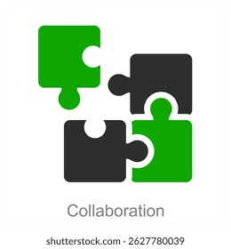 Collaboration vector icon concept design