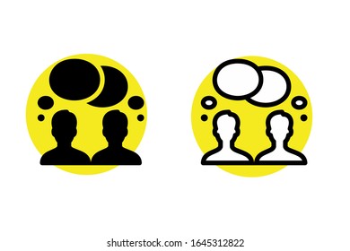 collaboration vector icon design on white background 