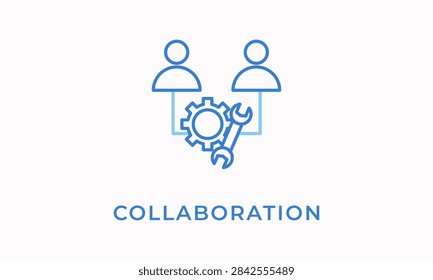 Collaboration Vector Icon Isolated On White Background