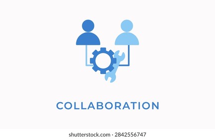 Collaboration Vector Icon Isolated On White Background