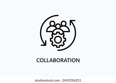 Icono De Vector De Colaboración O Ilustración De Logotipo