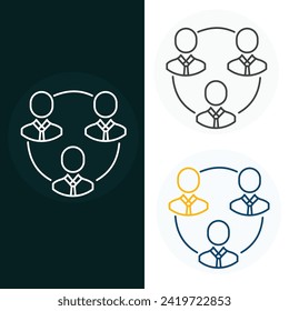 Collaboration Vector Illustration Icon Design