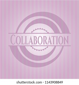 Collaboration vintage pink emblem