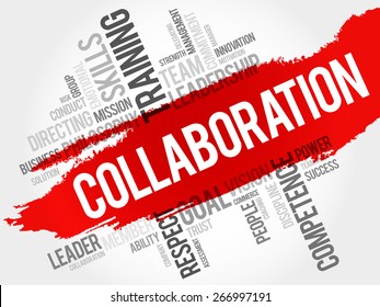 COLLABORATION word cloud, business concept