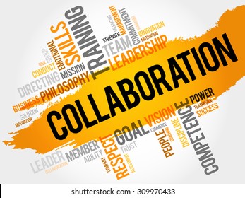 COLLABORATION word cloud, business concept