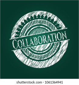 Collaboration written on a blackboard