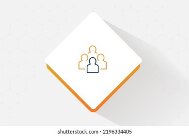 Collaborative decision-making icon vector design