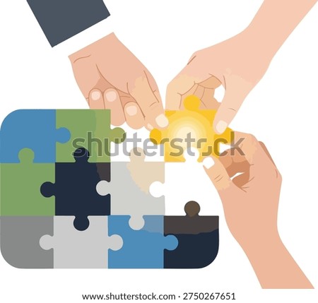 Collaborative effort matching parts unity connection success