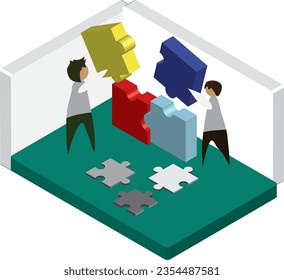 kollaborative Expansion von Business und Kooperation , Jigsaw Connection in operation