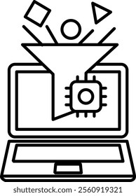 Collaborative Filtering Icon - Line Style - How to use AI Theme