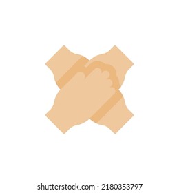 Collaborative icon flat style design. Collaborative icon vector illustration. isolated on white background.