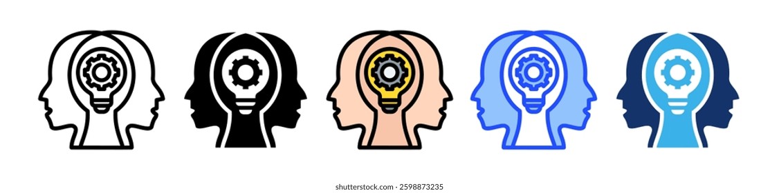 Collaborative Icon Set With Multiple Style Collection