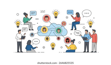 Collaborative Learning and Idea Sharing in a Digital Environment Fostering Innovation and Teamwork