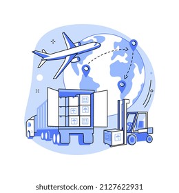 Collaborative Logistics Abstract Concept Vector Illustration. Supply Chain Partners, Freight Cost Optimization, Collaborative Storage, Business Decision, Risk Management Abstract Metaphor.