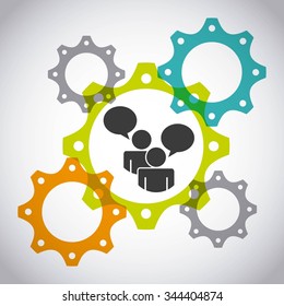 collaborative people design, vector illustration eps10 graphic 