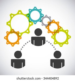 collaborative people design, vector illustration eps10 graphic 