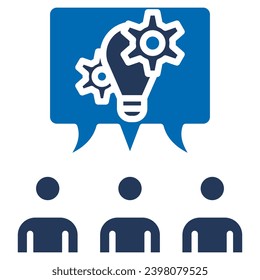 Collaborative Projects Icon line vector illustration