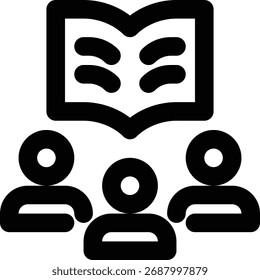 Icono de esquema colaborativo, social, de discusión