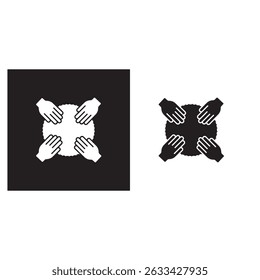 Ícono del trabajo colaborativo, más fuertes juntos Desbloqueando el poder del trabajo colaborativo, la sinergia de Equipo que impulsa el éxito a través de la colaboración, el Vector