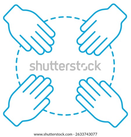 Collaborative Work icon, Stronger Together Unlocking the Power of Collaborative Work, Team Synergy Driving Success Through Collaboration, vector