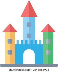 Collage, building fully editable Flat vector fill icon Design
