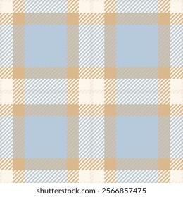 Collage check pattern vector, italian background plaid texture. Tissue fabric textile tartan seamless in light and burly wood colors palette.