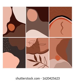 Collage colorful abstract contemporary scribble. Modern template for social media promotion. Contemporary paper art poster with nordic contemporary art for decorative design. Scandinavian poster. 