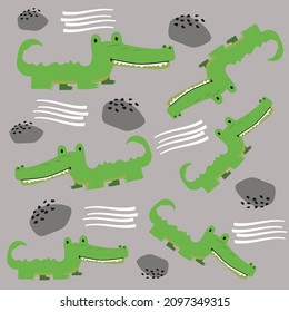 Conjunto de patrones de lagarto contemporáneo. Diseño exótico moderno para papel, cubierta, tela, decoración interior y otros usuarios