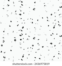 Collage puntos contemporáneos patrón sin fisuras. Ilustración moderna del grunge blanco negro en vector.
