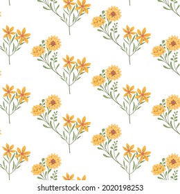 Collage contemporary floral and polka dot shapes seamless pattern set. Modern exotic design for paper, cover, fabric, interior decor and other users.