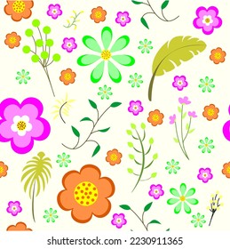Collage de diseño floral sin soldadura