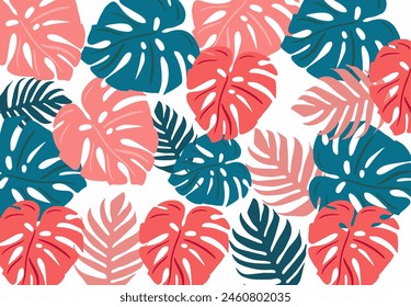 Collage contemporary floral seamless pattern.