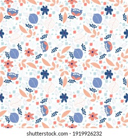 Collage contemporary floral seamless pattern.Modern exotic design for paper, cover, fabric, interior decor and other users.
