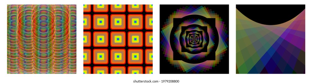 Collage contemporáneo de diseño vectorial sin fisuras.Diseño moderno de diseño para papel, cubierta, tela, decoración interior y otros usuarios. Diseño vectorial abstracto único conjunto de patrones sin fisuras.