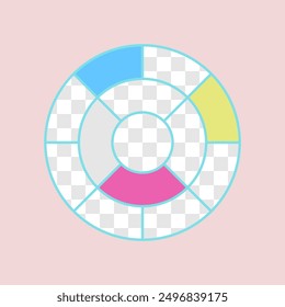 Collage contour style photo template design