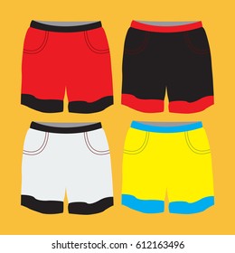 Collage of different shorts for boys
