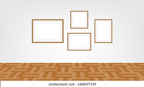 collage frames photo on the wall room, collection of portrait frame set, mock up template picture frame, frames cute for photo, vintage wooden frames chic and luxury, mock-up frames art gallery show