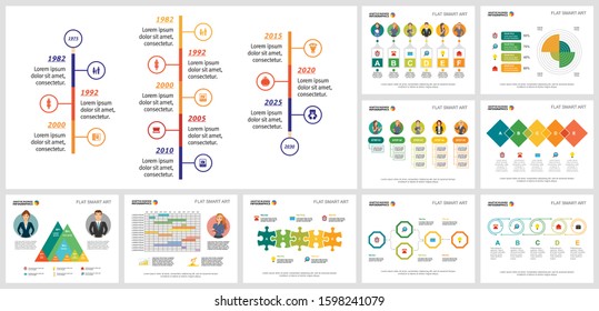 Collage Graphic Business Infographic Charts Can Stock Vector (Royalty ...