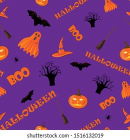 collage of halloween attributes and symbols 2