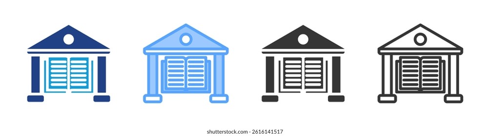 Collage icon set multiple style collection